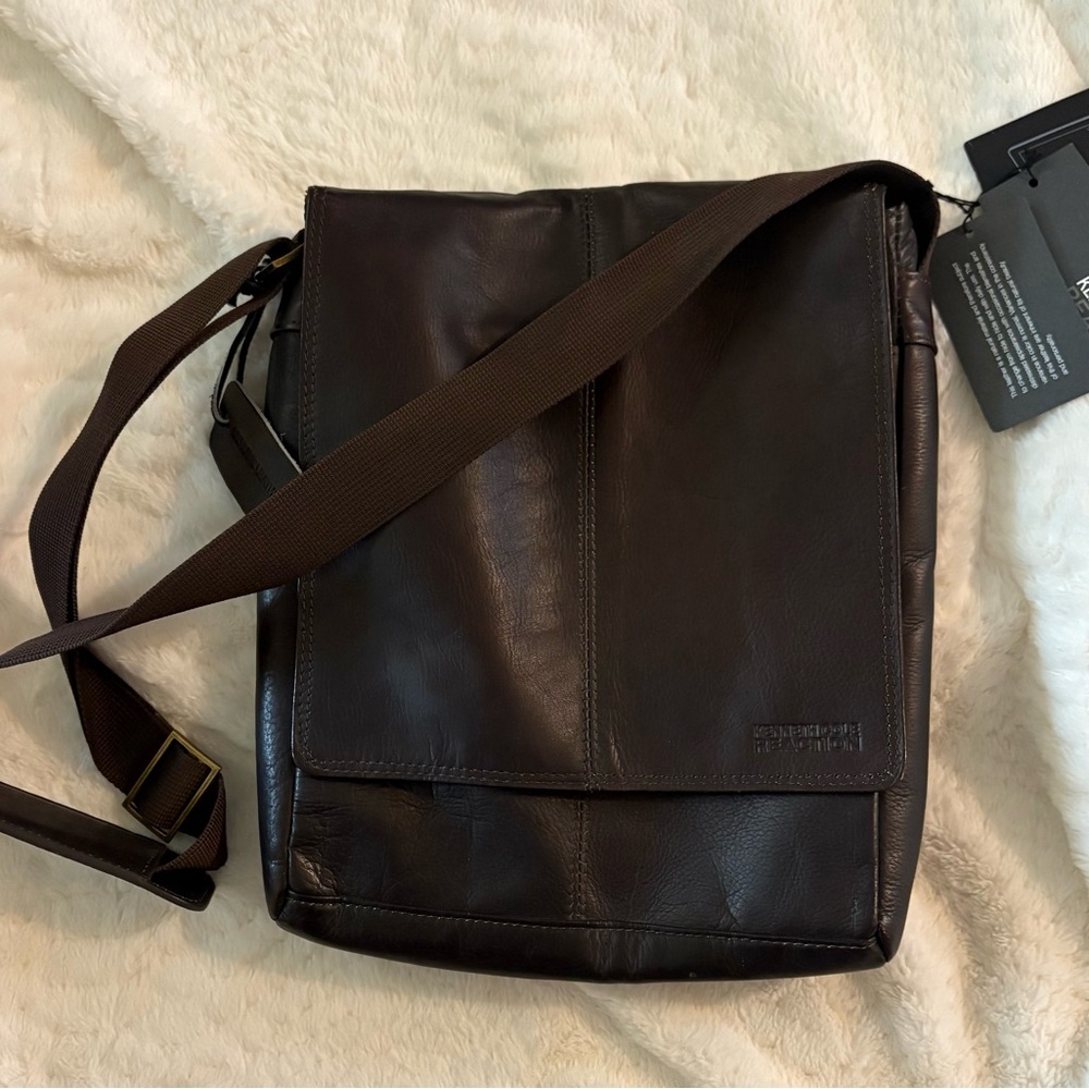 Brown Leather Messenger Bag